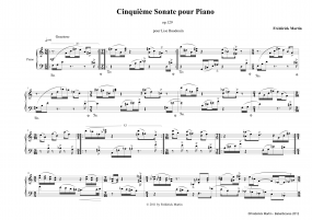 Cinquieme Sonate pour Piano z 5